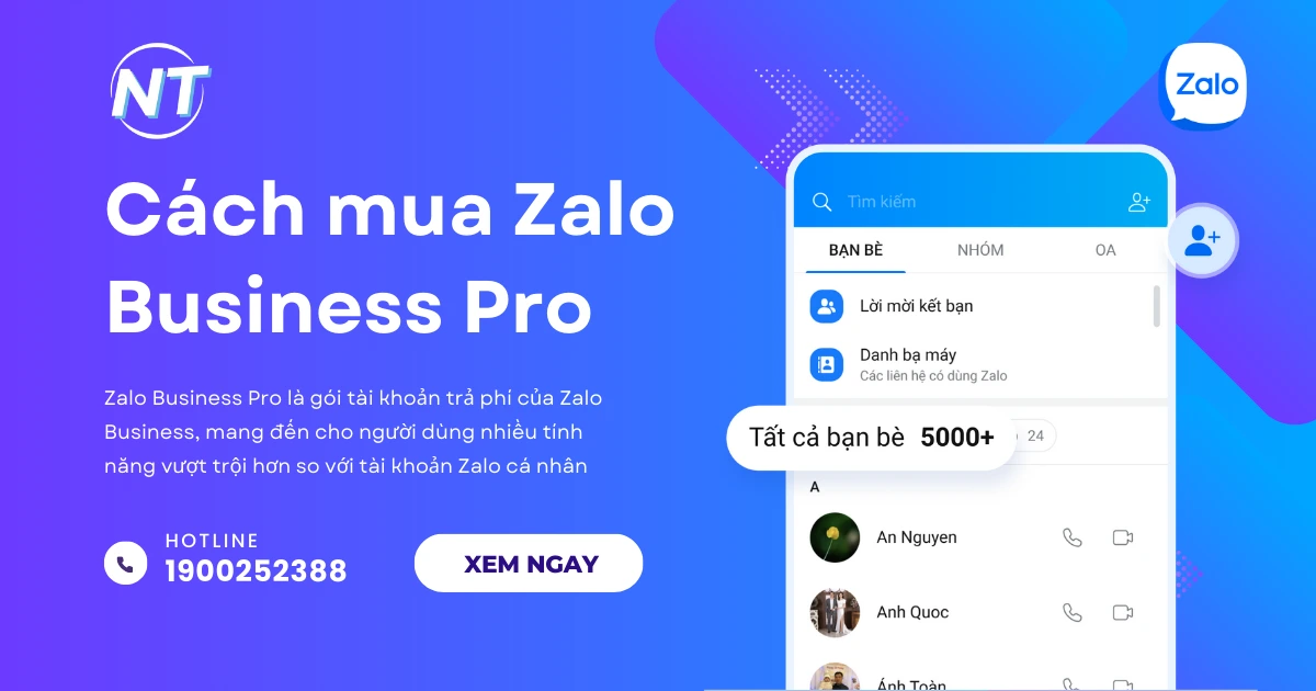 Cách mua Zalo Business Pro chính chủ từ A-Z