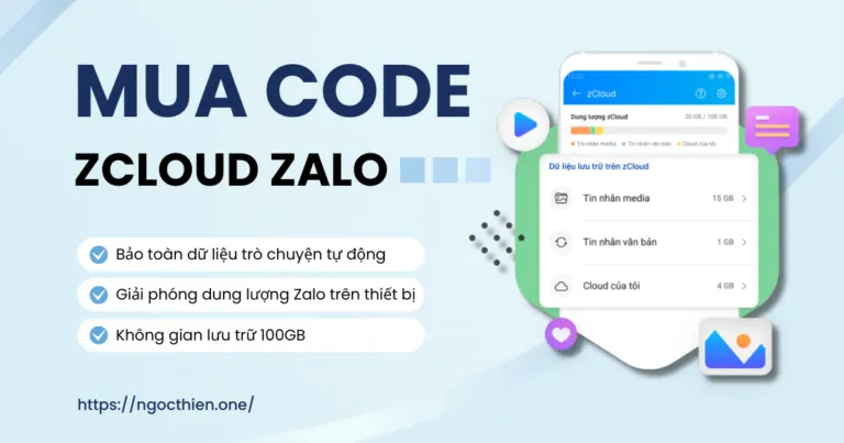 Mua code zCloud Zalo có VAT chính hãng, giá tốt