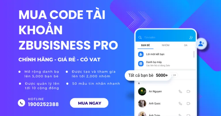 Mua code tài khoản zBusiness Pro giá rẻ