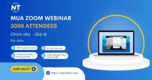 Mua Zoom Webinar 3000 attendees giá rẻ