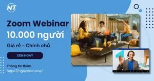 Mua Zoom Webinars 10000 attendees giá rẻ