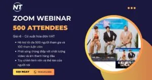 Mua Zoom Webinars 500 attendees giá rẻ