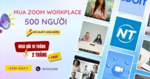 Mua Zoom Workplace 500 người có xuất hóa đơn VAT