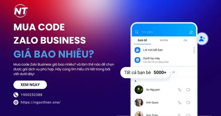 Mua code Zalo Business giá bao nhiêu?