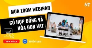 Mua Zoom Webinar có hóa đơn VAT và hợp đồng
