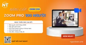 Nâng cấp Zoom Pro 100 người chính chủ