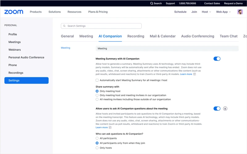 Cách kích hoạt AI Companion