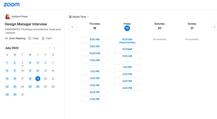 Tính năng #3: Trình lập lịch Zoom