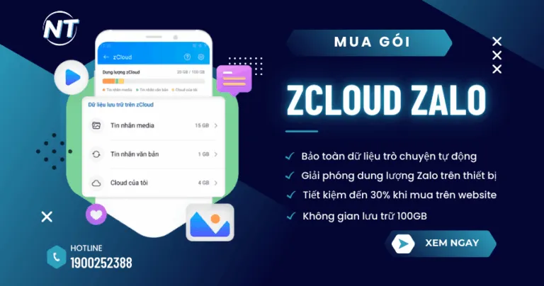 Mua gói zCloud Zalo chính chủ kích hoạt nhanh