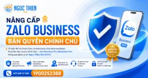 Nâng cấp Zalo Business bản quyền chính chủ