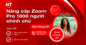 Nâng cấp Zoom Pro 1000 người chính chủ