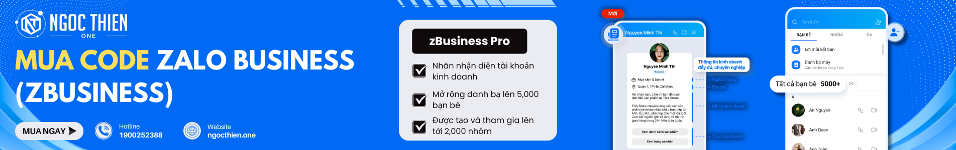 Mua code Zalo Business có VAT và hợp đồng