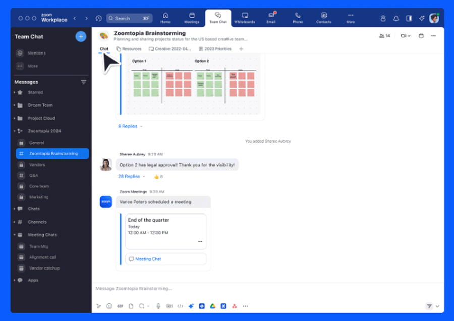 Giúp nhóm của bạn có tổ chức hơn thông qua những cải tiến của Team Chat