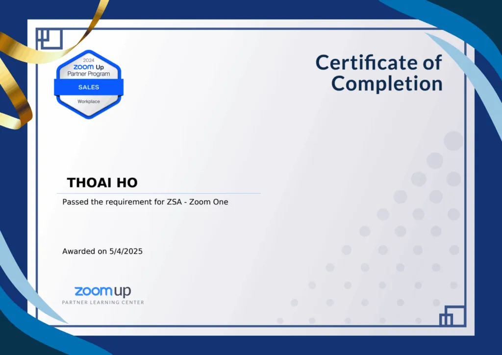 NTO - Đối tác chính thức Zoom US tại Việt Nam