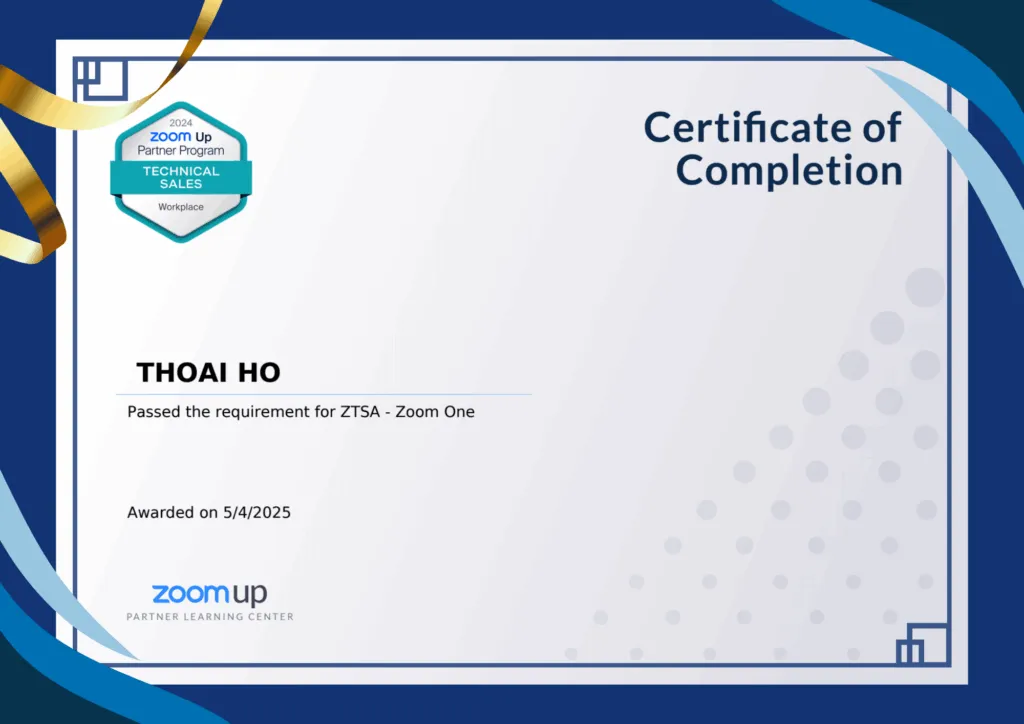 NTO - Đối tác chính thức Zoom US tại Việt Nam