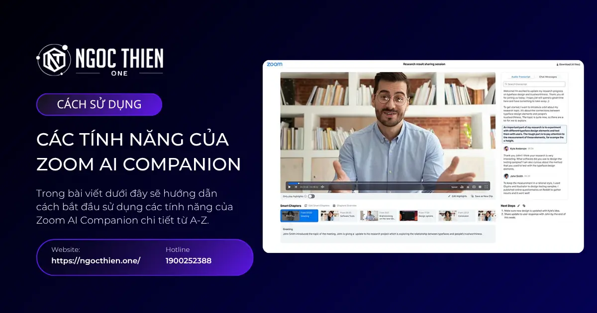 Cách sử dụng các tính năng của Zoom AI Companion