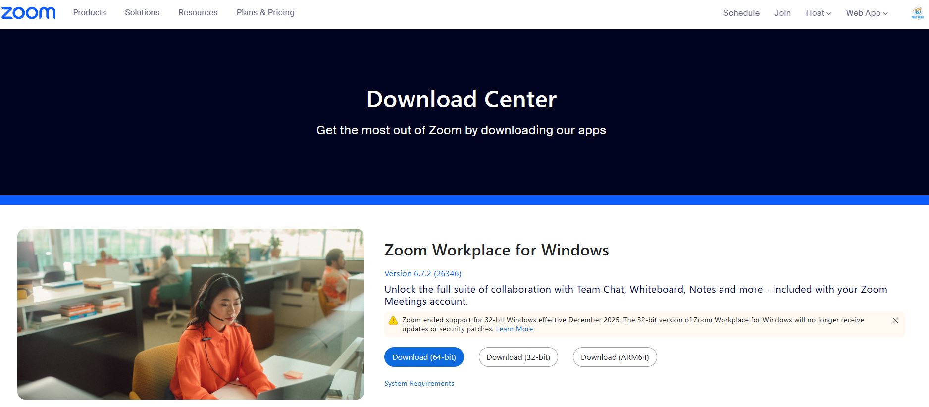 Cách tải Zoom Workplace về máy tính