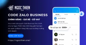 Bảng giá mua code Zalo Business có VAT và hợp đồng