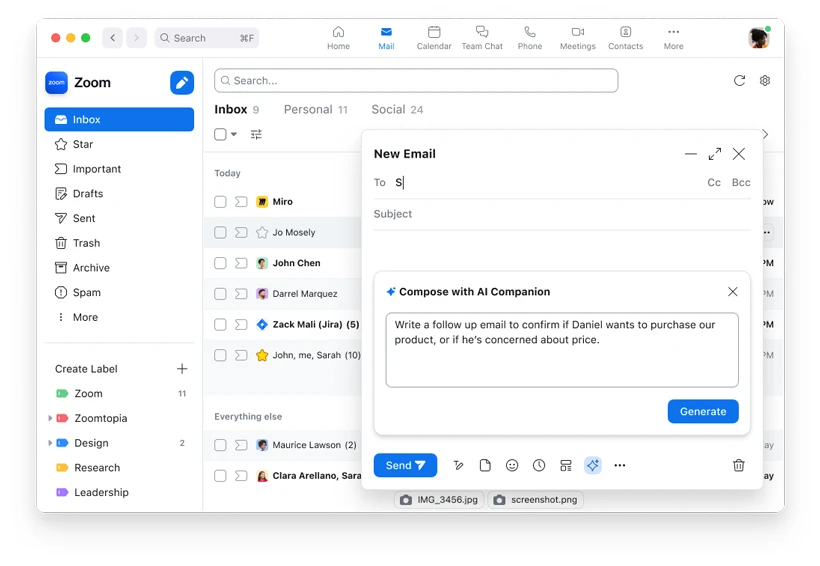 Zoom Mail