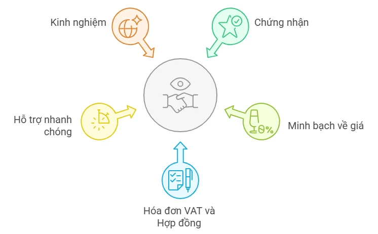 Một nhà cung cấp uy tín cần đáp ứng