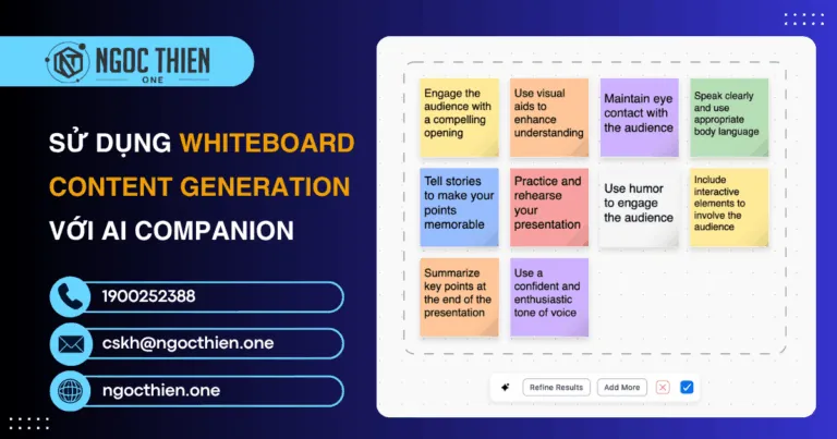 Sử dụng Whiteboard Content Generation với AI Companion