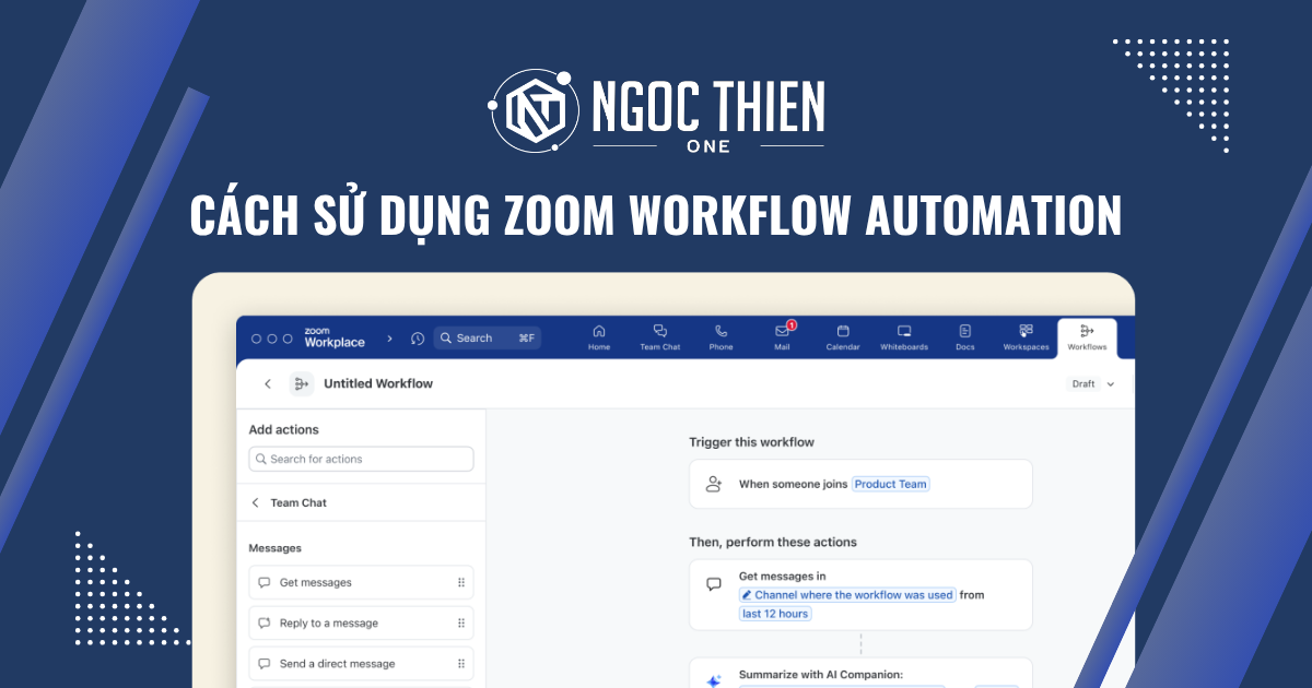 Cách sử dụng Zoom Workflow Automation chi tiết a-z