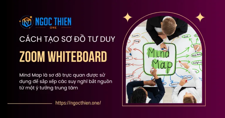 Cách tạo sơ đồ tư duy trong Zoom Whiteboard