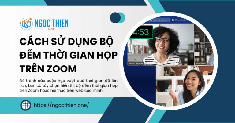 Cách sử dụng bộ đếm thời gian họp trên Zoom