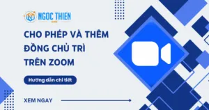 Cho phép và thêm đồng chủ trì trên Zoom