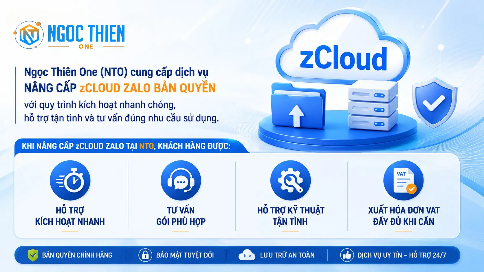 Địa chỉ nâng cấp zCloud Zalo uy tín