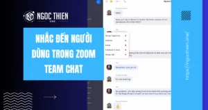 Nhắc đến người dùng trong Zoom Team Chat