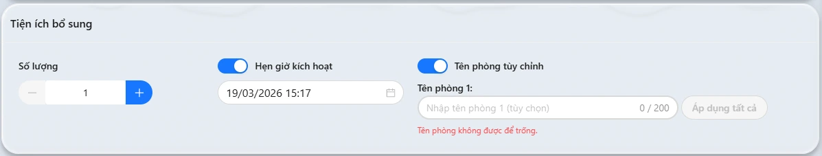 Tại mục Tiện ích bổ sung, chọn:
