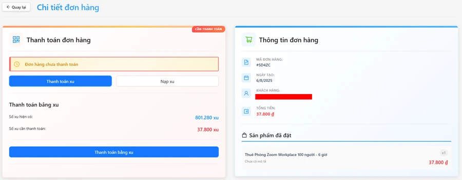 Bước 4: Thanh toán đơn hàng