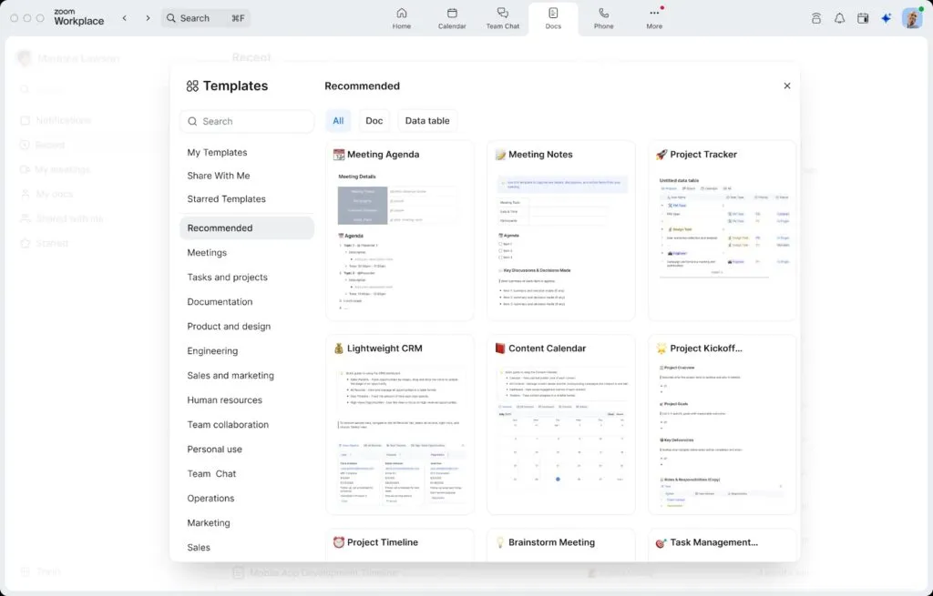 Bắt đầu với một mẫu tài liệu