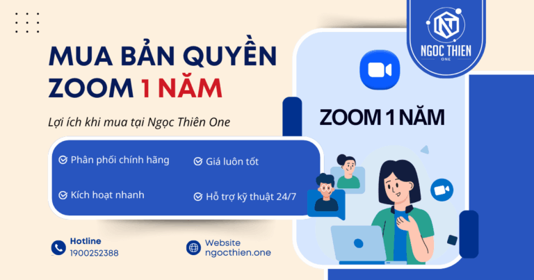 Mua bản quyền Zoom 1 năm chính hãng, uy tín