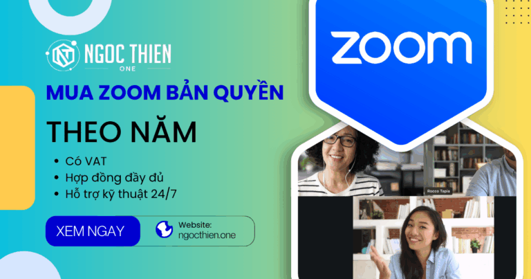 Mua Zoom bản quyền theo năm giá tốt có VAT và hợp đồng