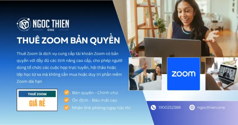 Thuê Zoom bản quyền với nhiều gói giá phù hợp nhu cầu