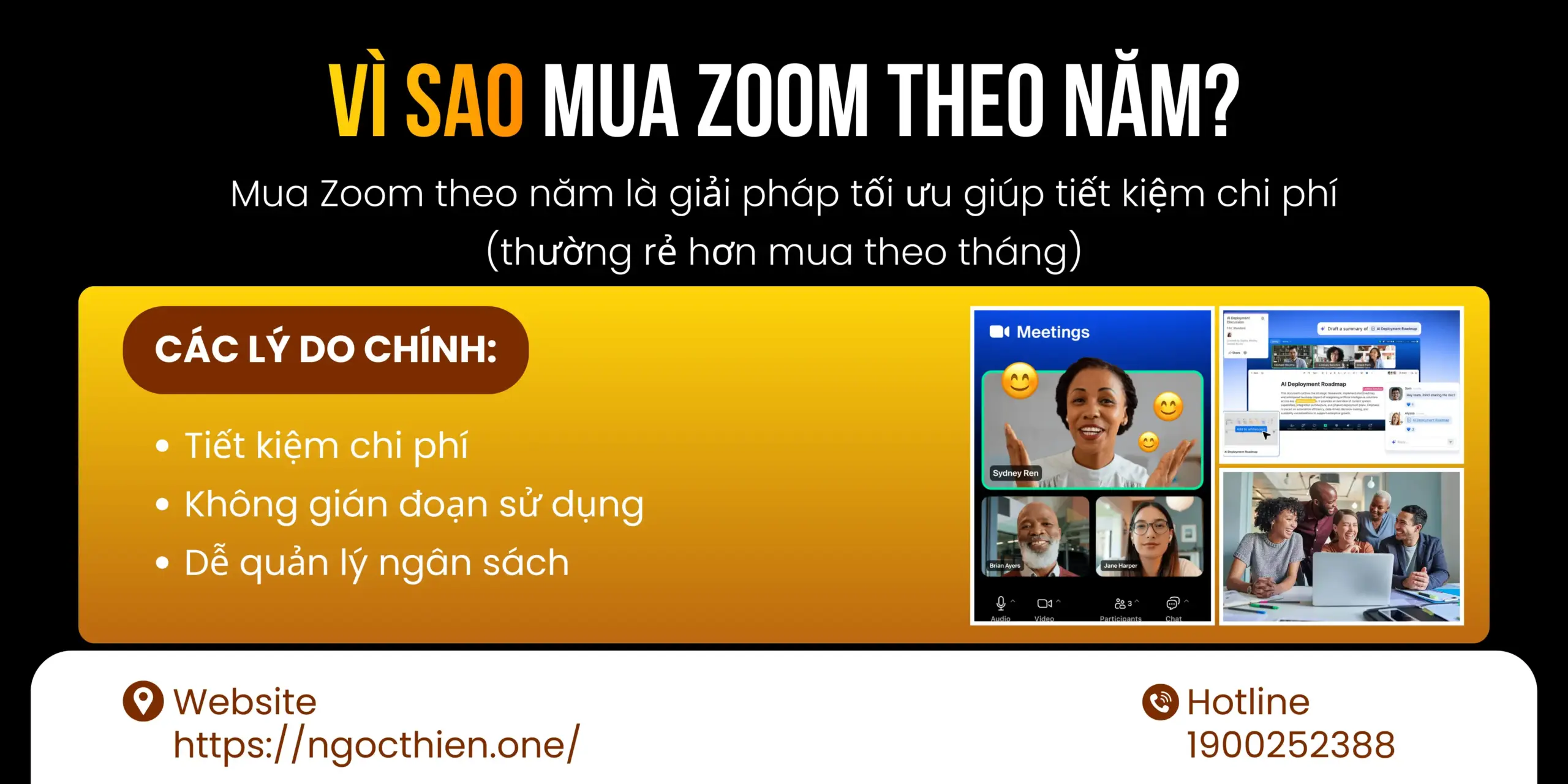 Vì sao nên mua Zoom theo năm?