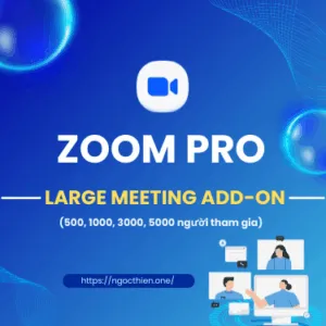 Mua Zoom Pro + Large Meeting Add-on