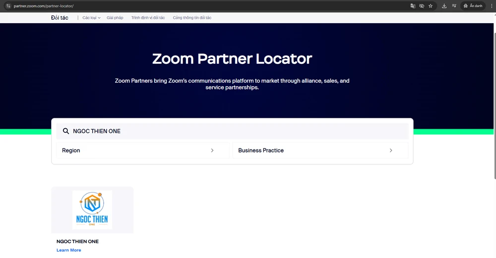 Chứng nhận chính thức từ Zoom dành cho NTO – Đại lý phân phối Zoom Workplace tại Việt Nam.