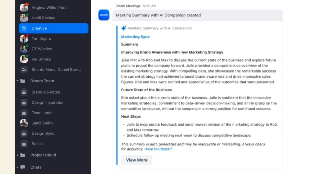 Nhận bản tóm tắt cuộc họp