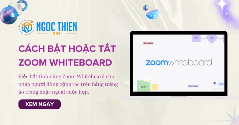 Cách bật hoặc tắt Zoom Whiteboard