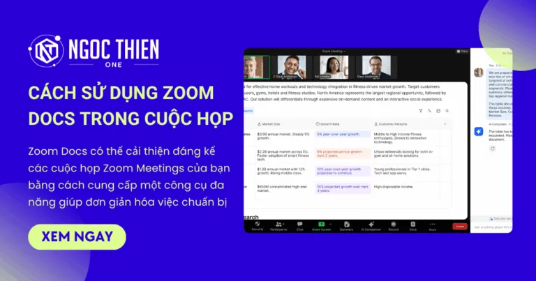 Cách sử dụng Zoom Docs trong cuộc họp chi tiết