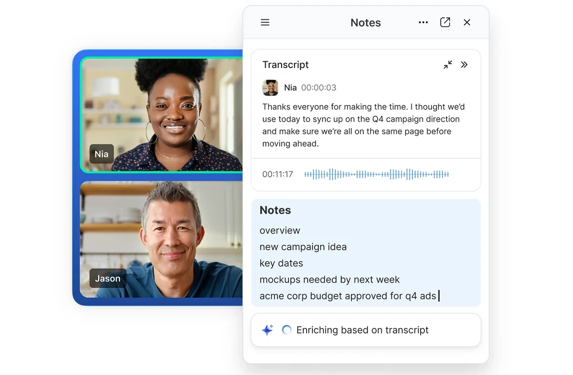 Trong cuộc họp - Theo dõi ý tưởng với My Notes