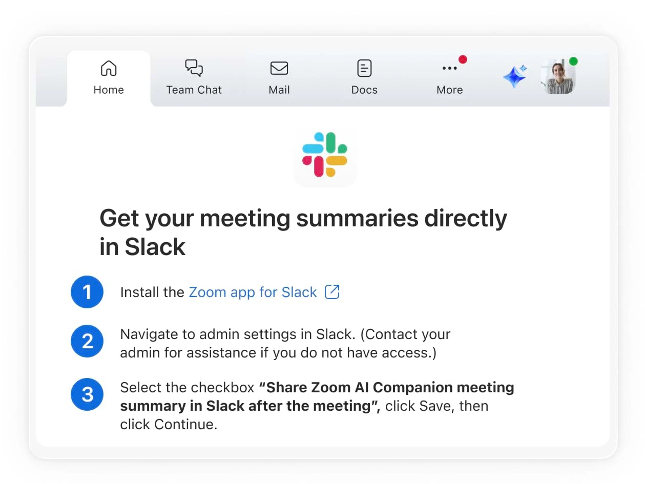 Plays nice with Slack