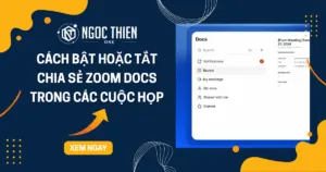 Cách bật hoặc tắt chia sẻ Zoom Docs trong các cuộc họp