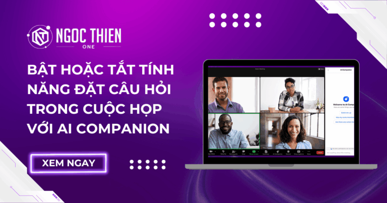Cách Bật hoặc tắt đặt câu hỏi trong cuộc họp với AI Companion