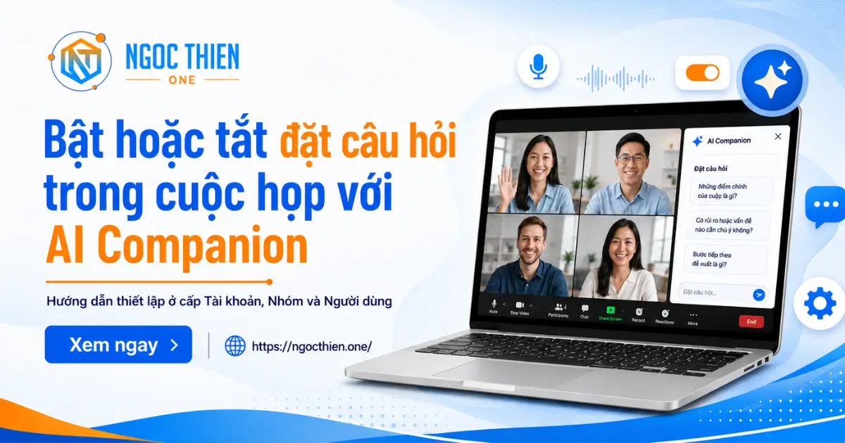 Bật hoặc tắt đặt câu hỏi trong cuộc họp với AI Companion