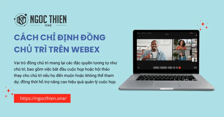 Cách chỉ định đồng chủ trì trên Webex