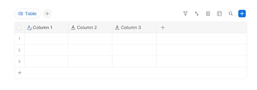 Cách tạo bảng dữ liệu trong Zoom Docs
